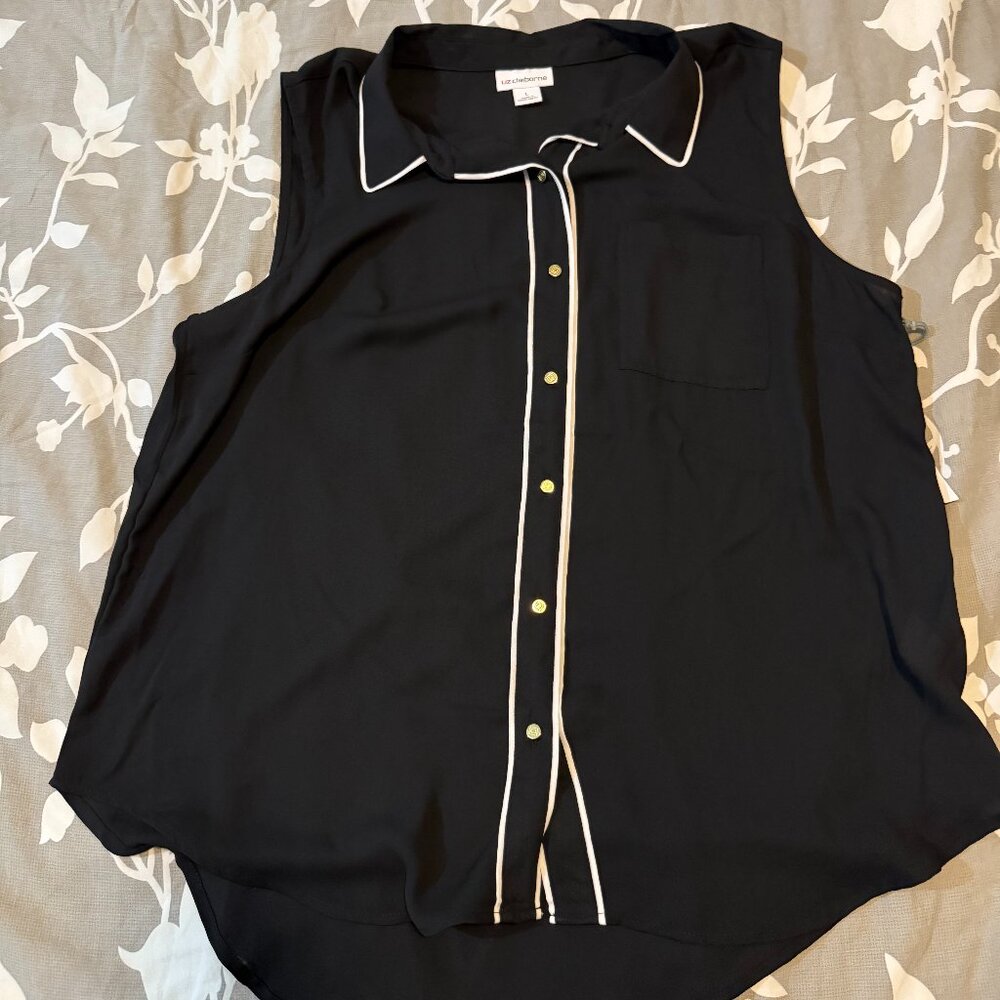 Sleeveless Button Down